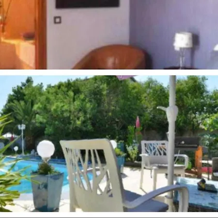 度假居 Villa Helene-Suite Junior-Piscine Privee, Montpellier Sud - Aeroport- Zenith Arena,Carnon Plages, La Grande Motta *