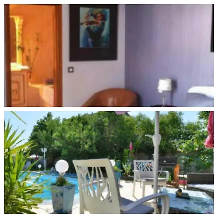 Suite-junior -villa Helene - Montpellier Sud - Aeroport- Piscine Privee-2mn Des Plages Pérols