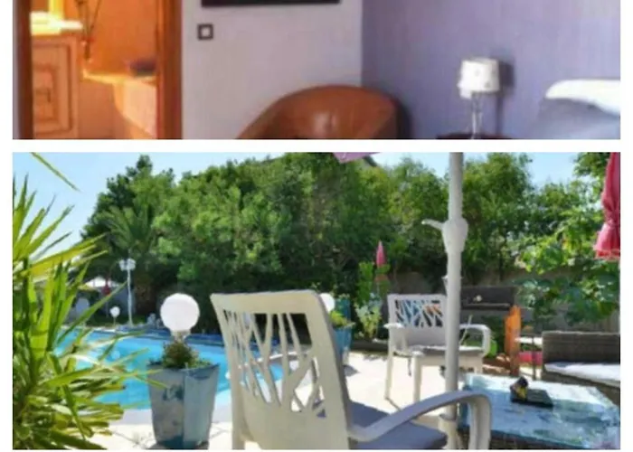 Дом отдыха Suite-junior -villa Helene - Montpellier Sud - Aeroport- Piscine Privee-2mn Des Plages *